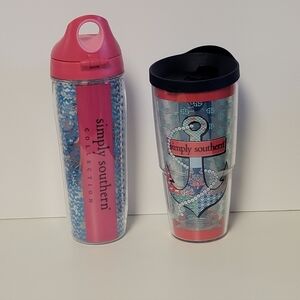 Tervis Simply Southern Pink & Blue Anchor Tumbler Duo